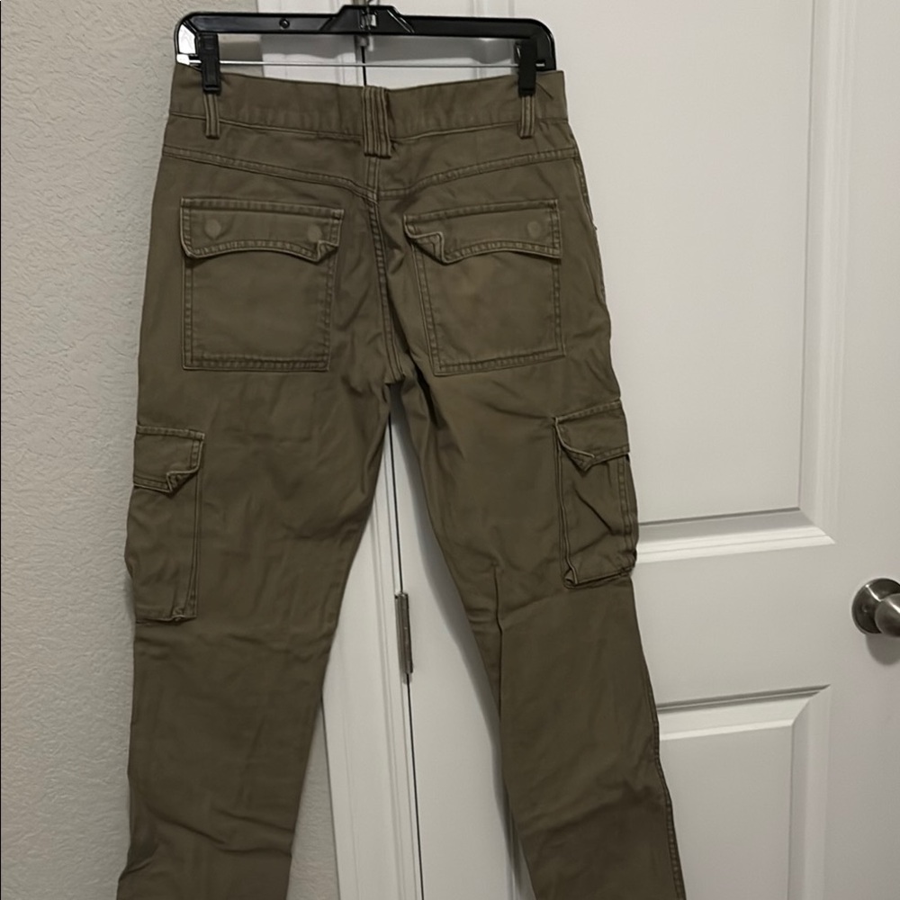 Number (N)ine Men's Olive Cargo Pants - Picture 2 of 4